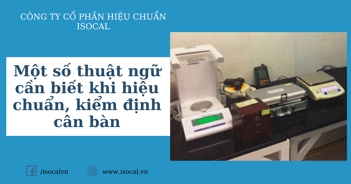 Thuật ngữ hiệu chuẩn cân bàn